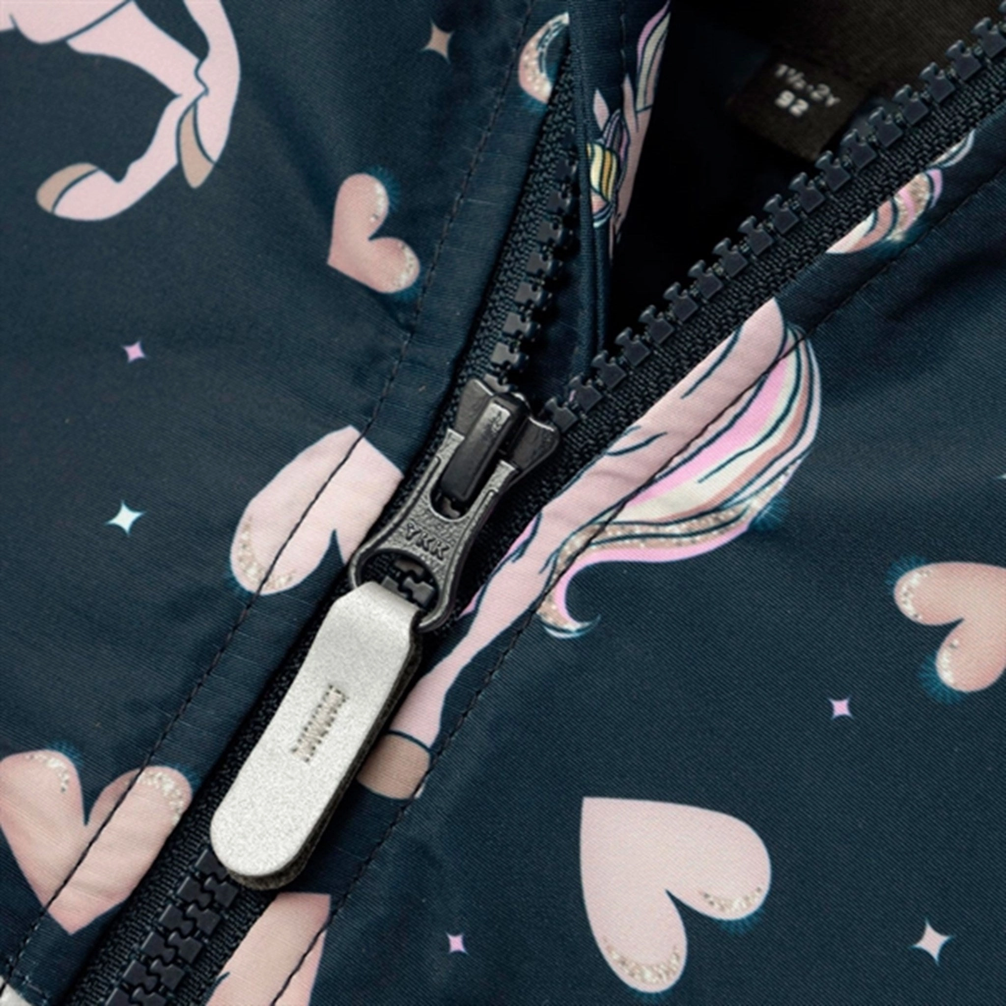 LightweightConstruction Name it Dark Sapphire Maxi Jacket Unicorn Heart