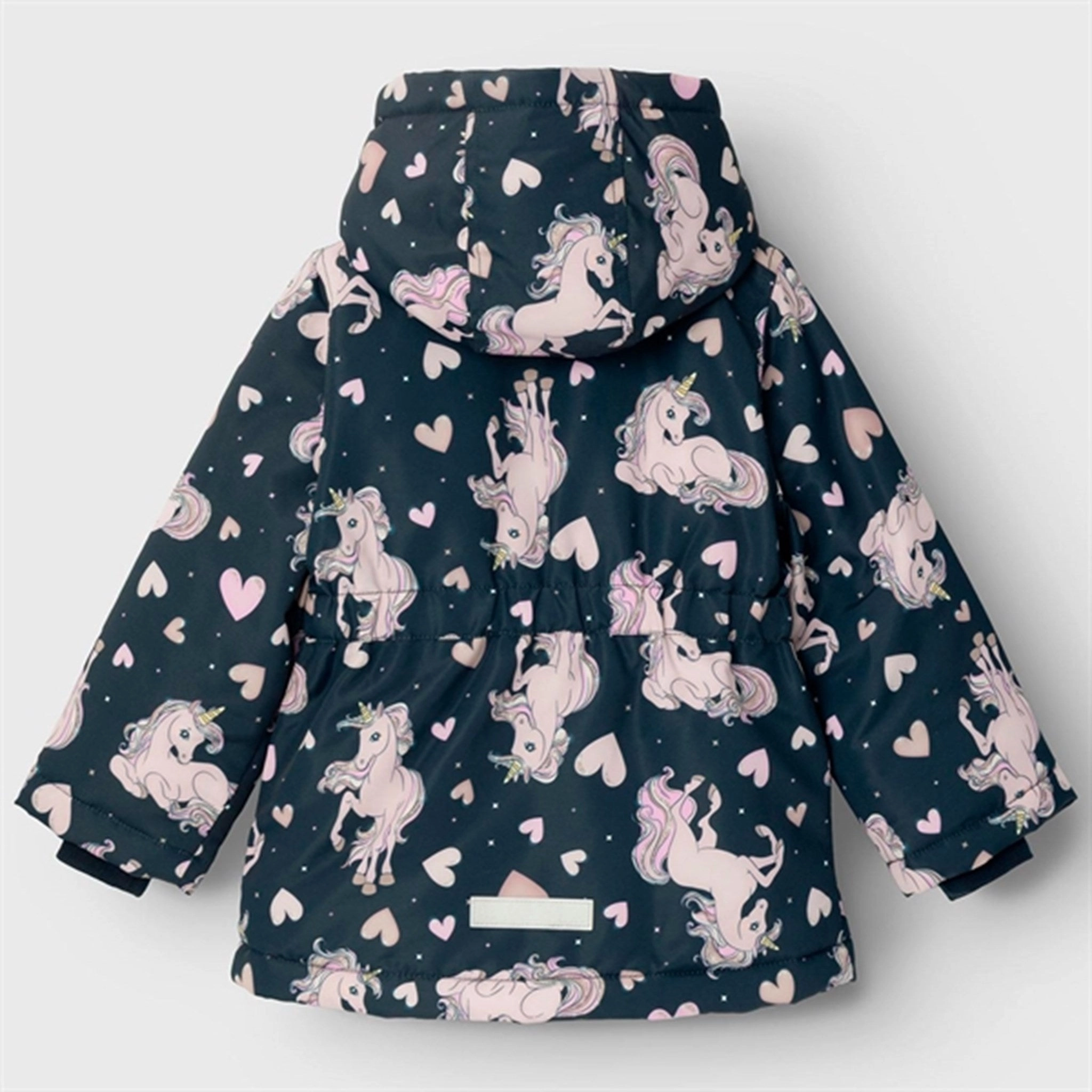 Name it Dark Sapphire Maxi Jacket Unicorn Heart Layered Look Daily Essential