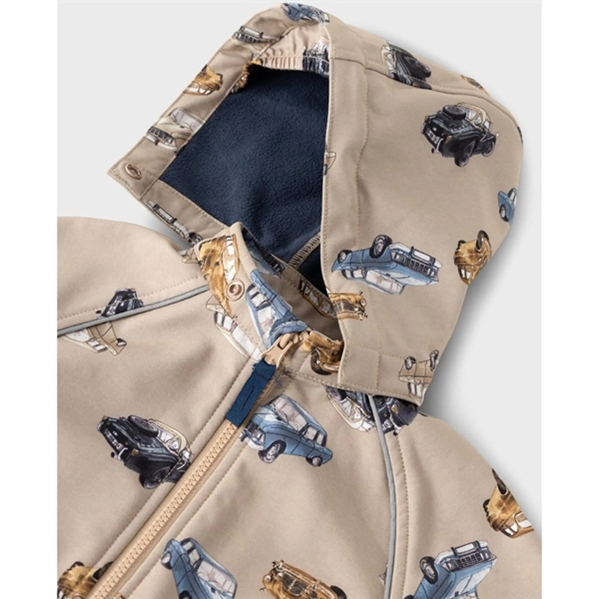 ReflectiveTrimDetails Name it Savannah Tan Alfa08 Softshell Jacket Bilo
