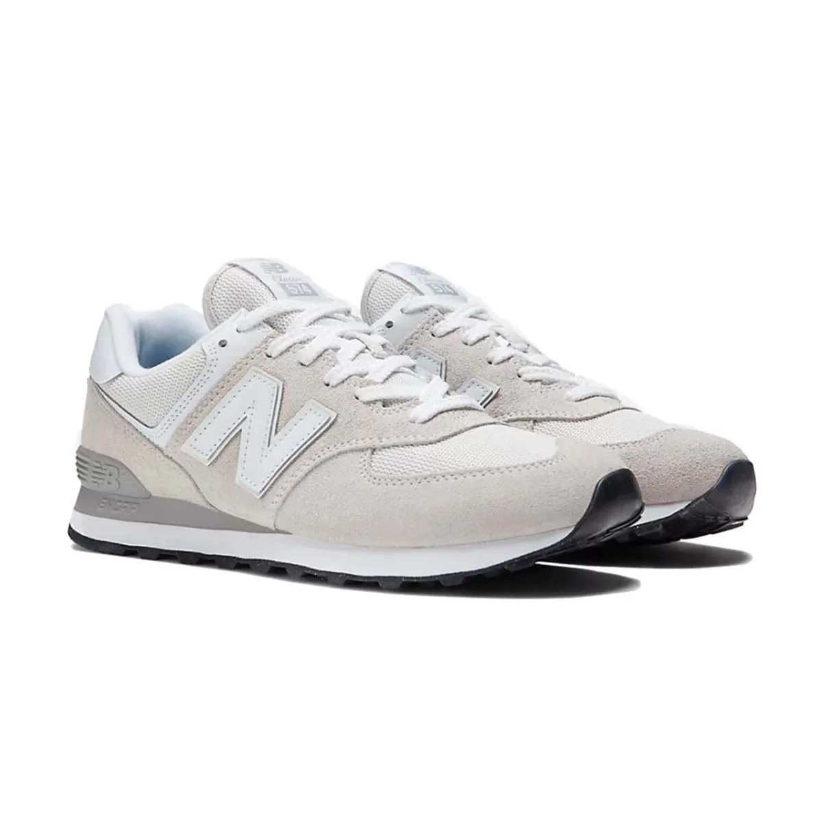 574 'Nimbus Cloud White' Orthotic Compatible Flexible Midsole
