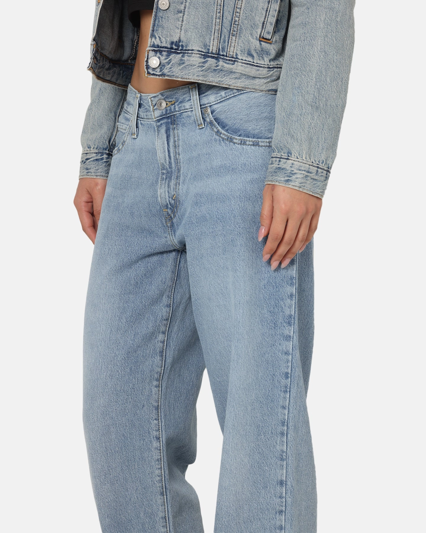 Versatile Style Comfort Ready Levi Strauss And Co Women's '94 Baggy Denim Jeans Blue