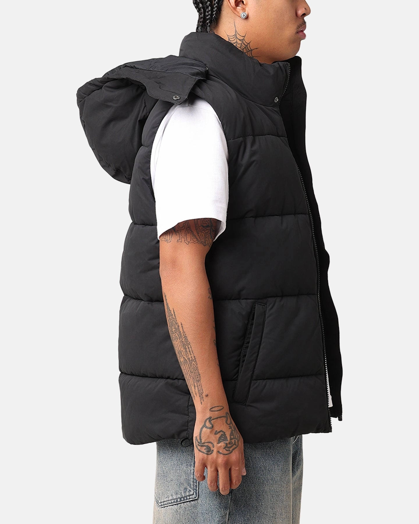 Daily Wear shearling Champion Rochester Puffer Vest Black/Gold