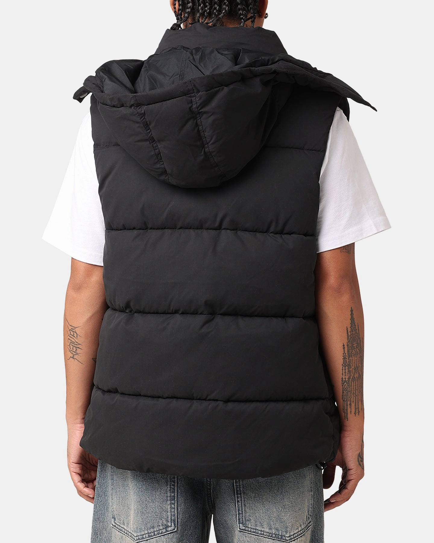 Champion Rochester Puffer Vest Black/Gold Waterproof Shell Cordlock Adjustment System