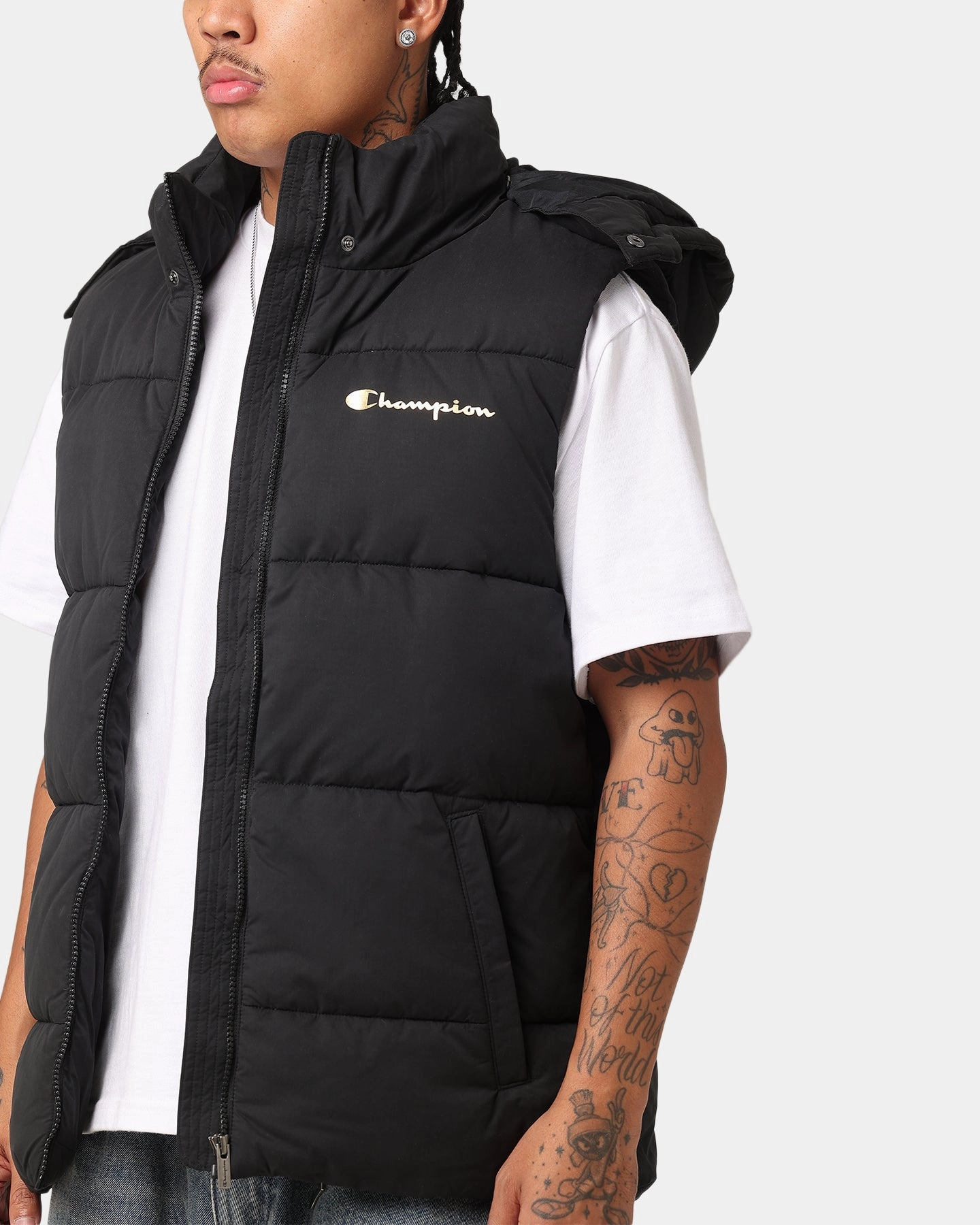 kind Champion Rochester Puffer Vest Black/Gold