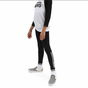 ComfortFit Vans pantalone Leggings da bambina Chalkboard VN0A5ATXY28 nero-bianco
