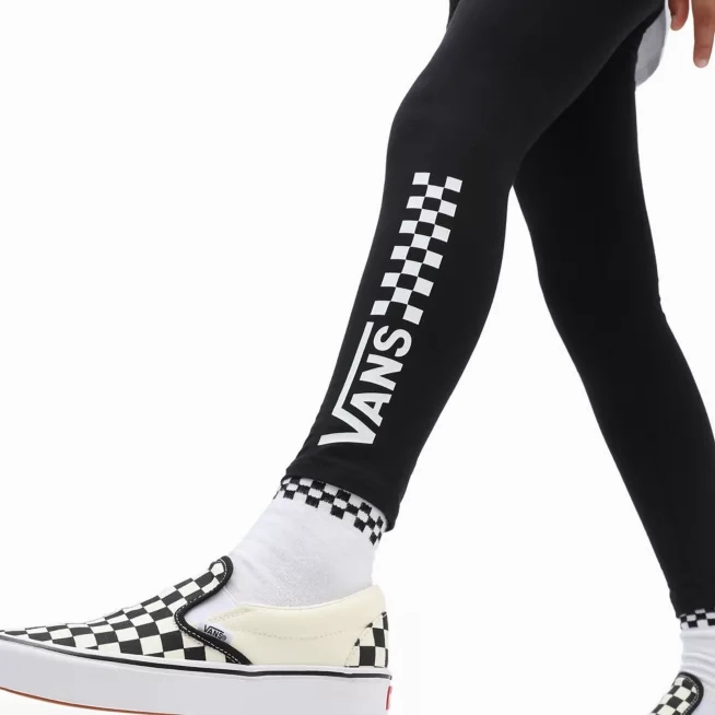 Versatile Layer Vans pantalone Leggings da bambina Chalkboard VN0A5ATXY28 nero-bianco