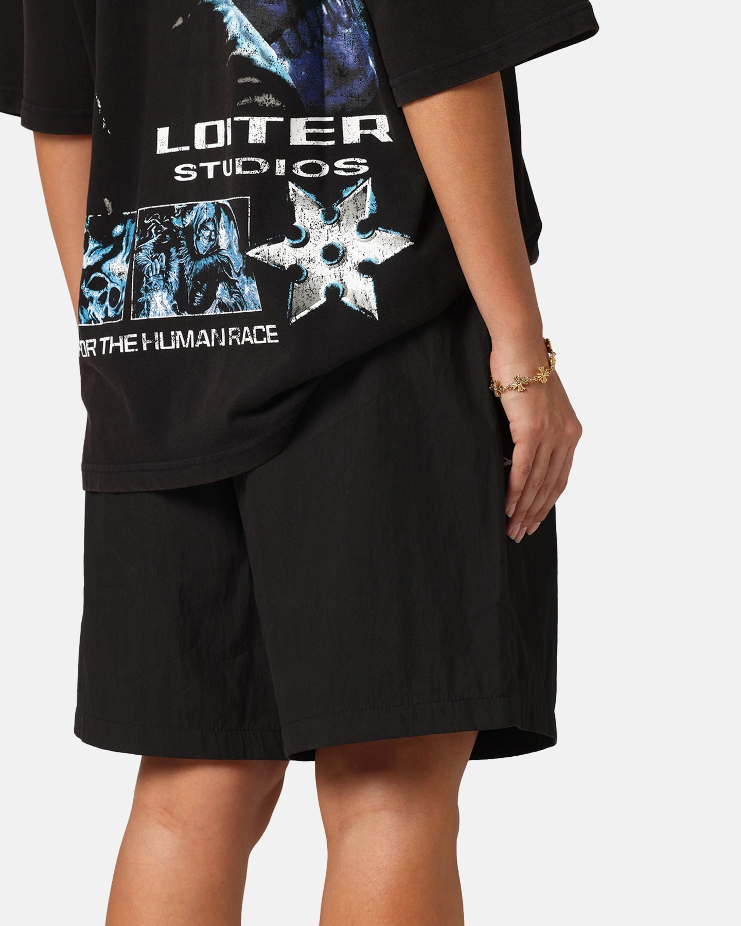 LightweightInsulation Comfort Base Loiter Script Walk Shorts Black
