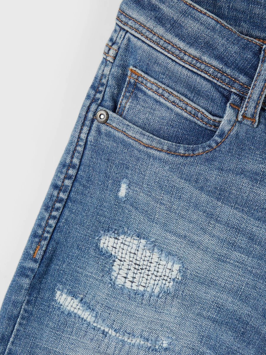 name it pantalone jeans da ragazzo Chris 13197236 medium blue denim Work Meeting Unisex Wear Weekend Warrior Ready Choice