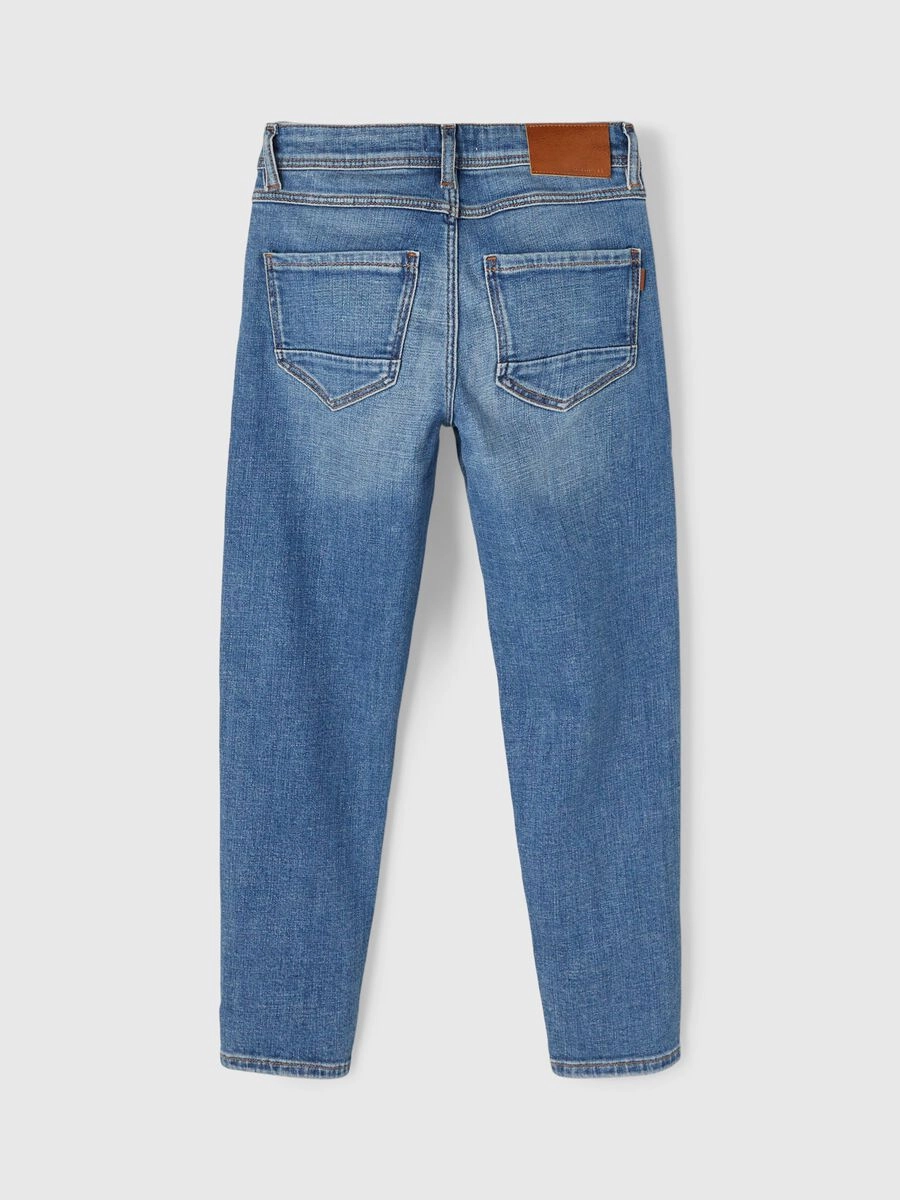 name it pantalone jeans da ragazzo Chris 13197236 medium blue denim school outfit Morning Stroll Stretch