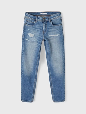 name it pantalone jeans da ragazzo Chris 13197236 medium blue denim Comfort Stretch Weave