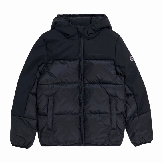 Outdoor Ready Champion giubbotto da ragazzi con cappuccio 306571 KK001 nero
