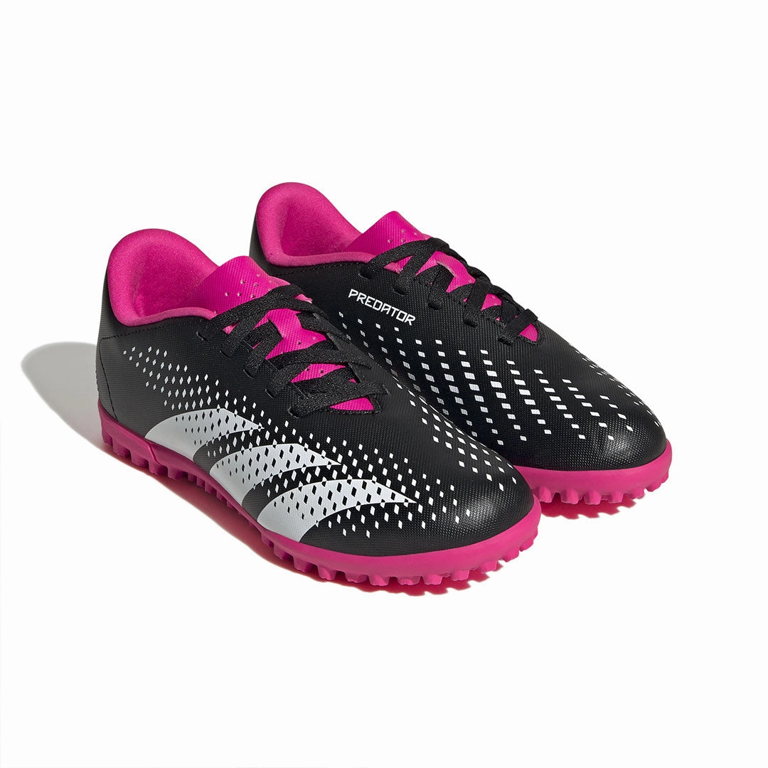 adidas - Kids' (Junior) Predator Accuracy.4 Turf Soccer Shoes (GW7085) lace up closure Every Terrain