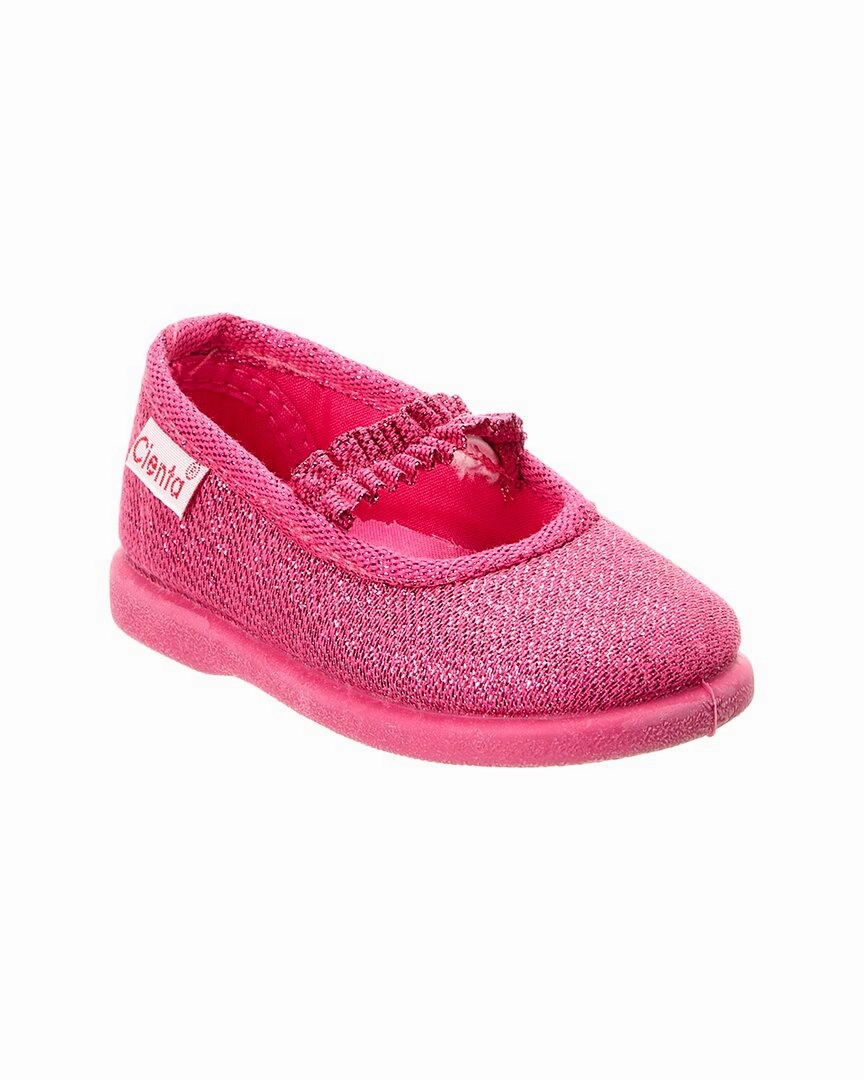 Cienta Glitter Canvas Slip-On Comfort-Oriented Torsion System