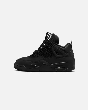Non Chafe Tongue Design Jordan Women's Air Jordan 4 Net "Black" Black/Black