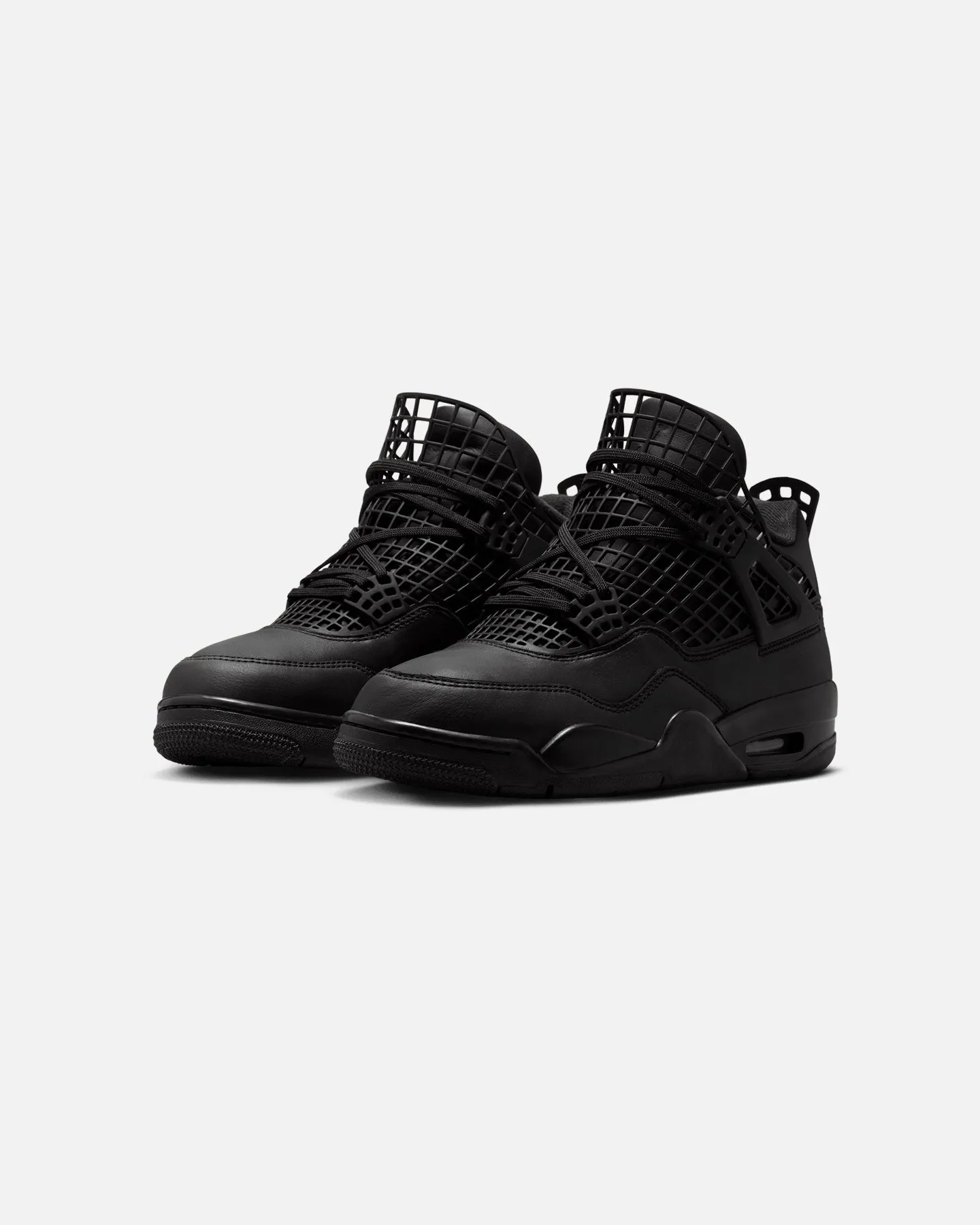 running for team building Jordan Women's Air Jordan 4 Net "Black" Black/Black