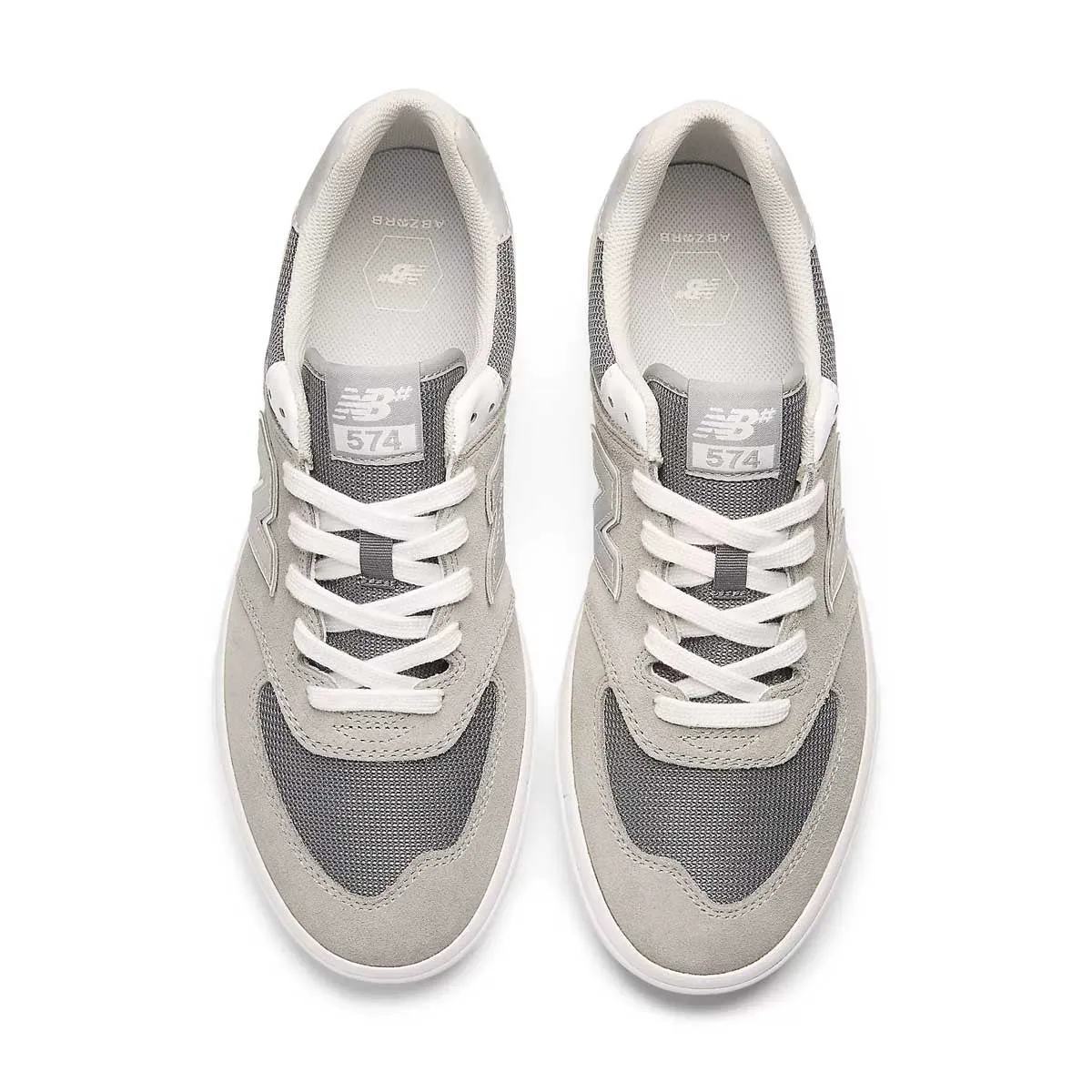 574 Vulc 'Grey White' Anti Fatigue Footbeds Street Power
