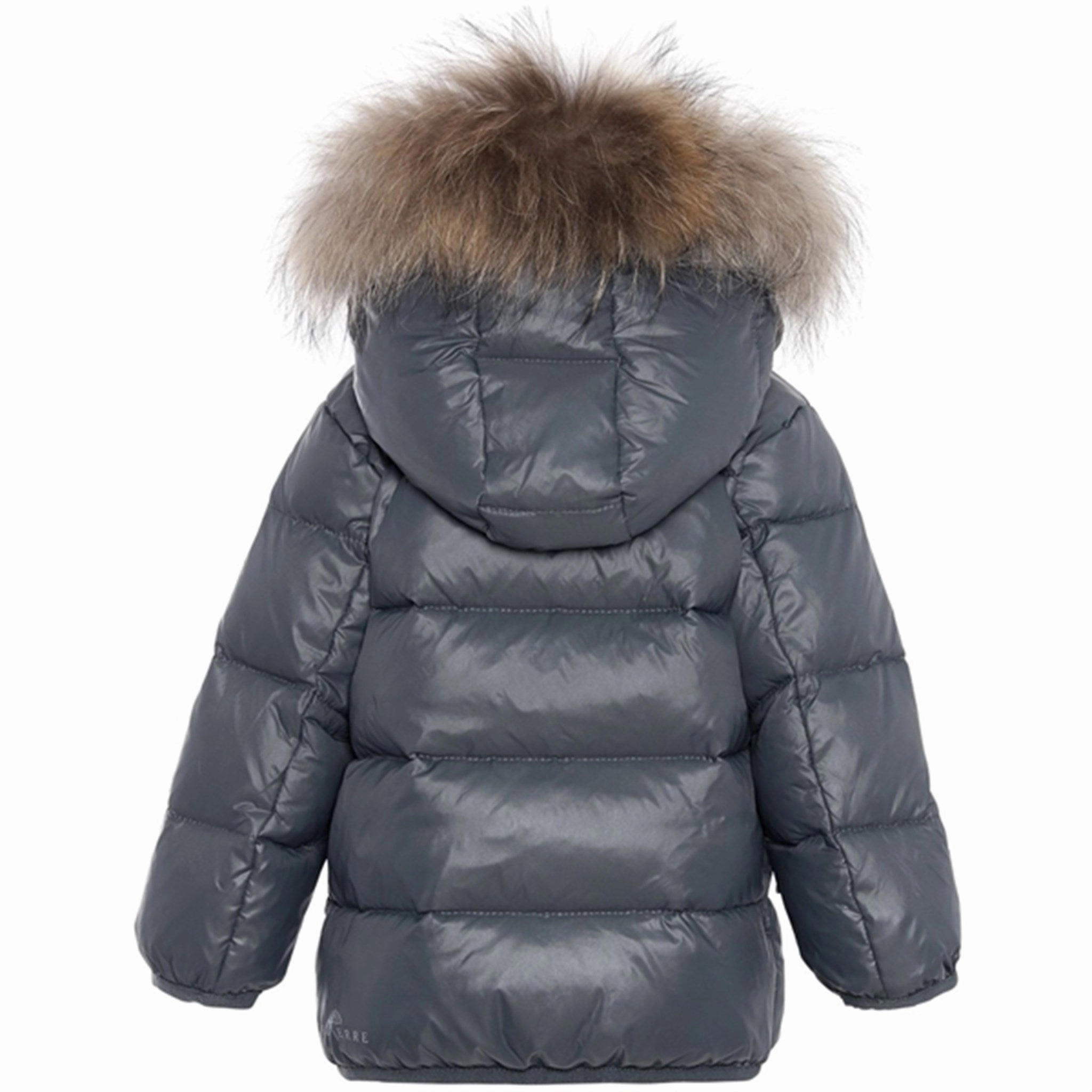 Anti Static Treatment Multi Purpose Loops Ver de Terre Featherlight Baby Dunjakke m. Pels Slate/Caramel