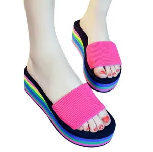Slippers Wedge Beach Flip Flops