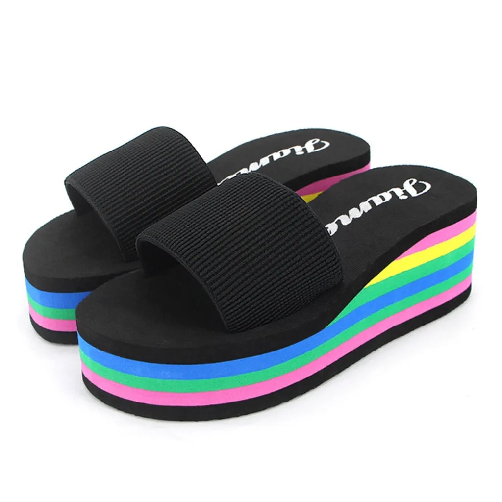 Slippers Wedge Beach Flip Flops