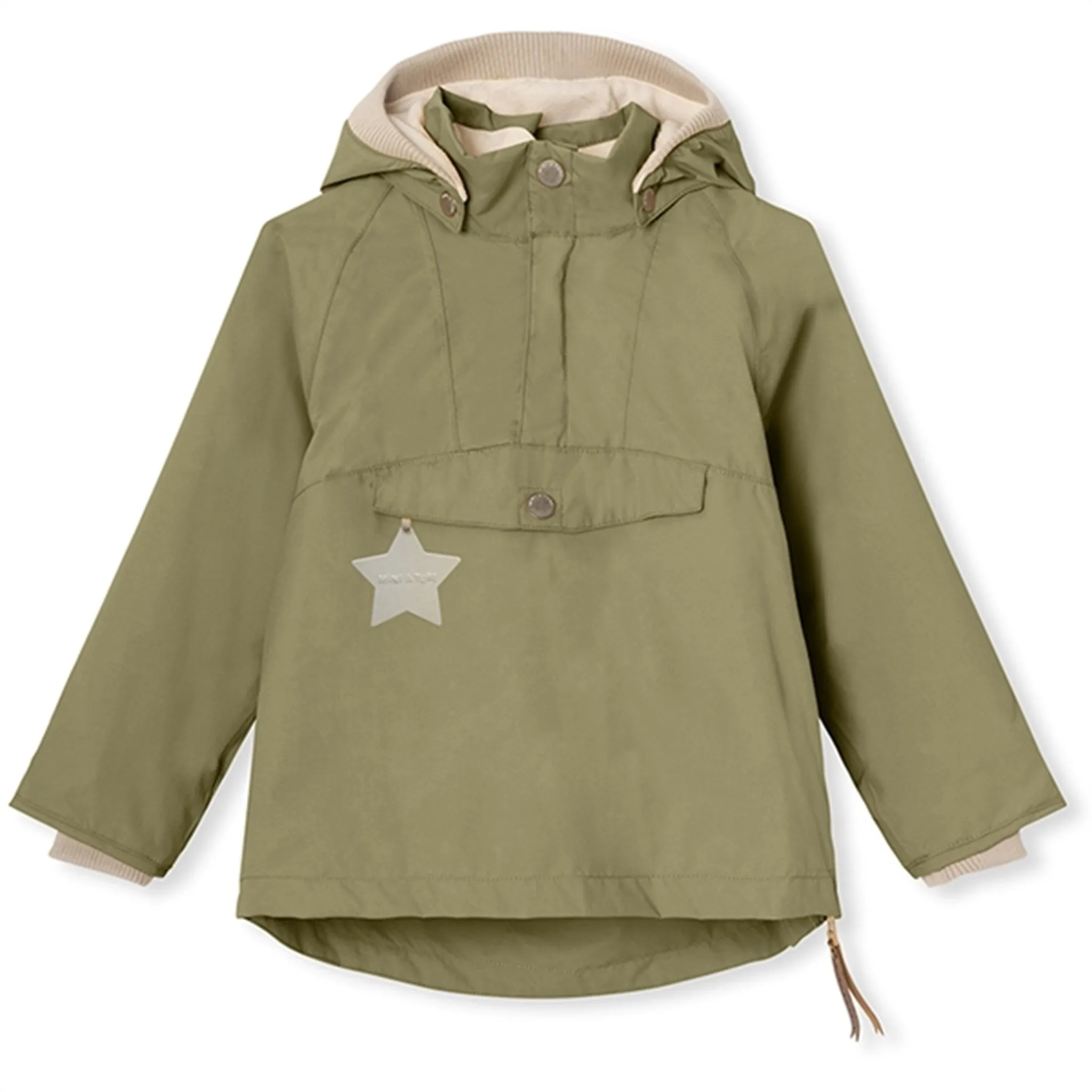 MINI A TURE VITORIO Spring Anorak w/Fleece Lining Aloe Green Fire Retardant Treated Fabric