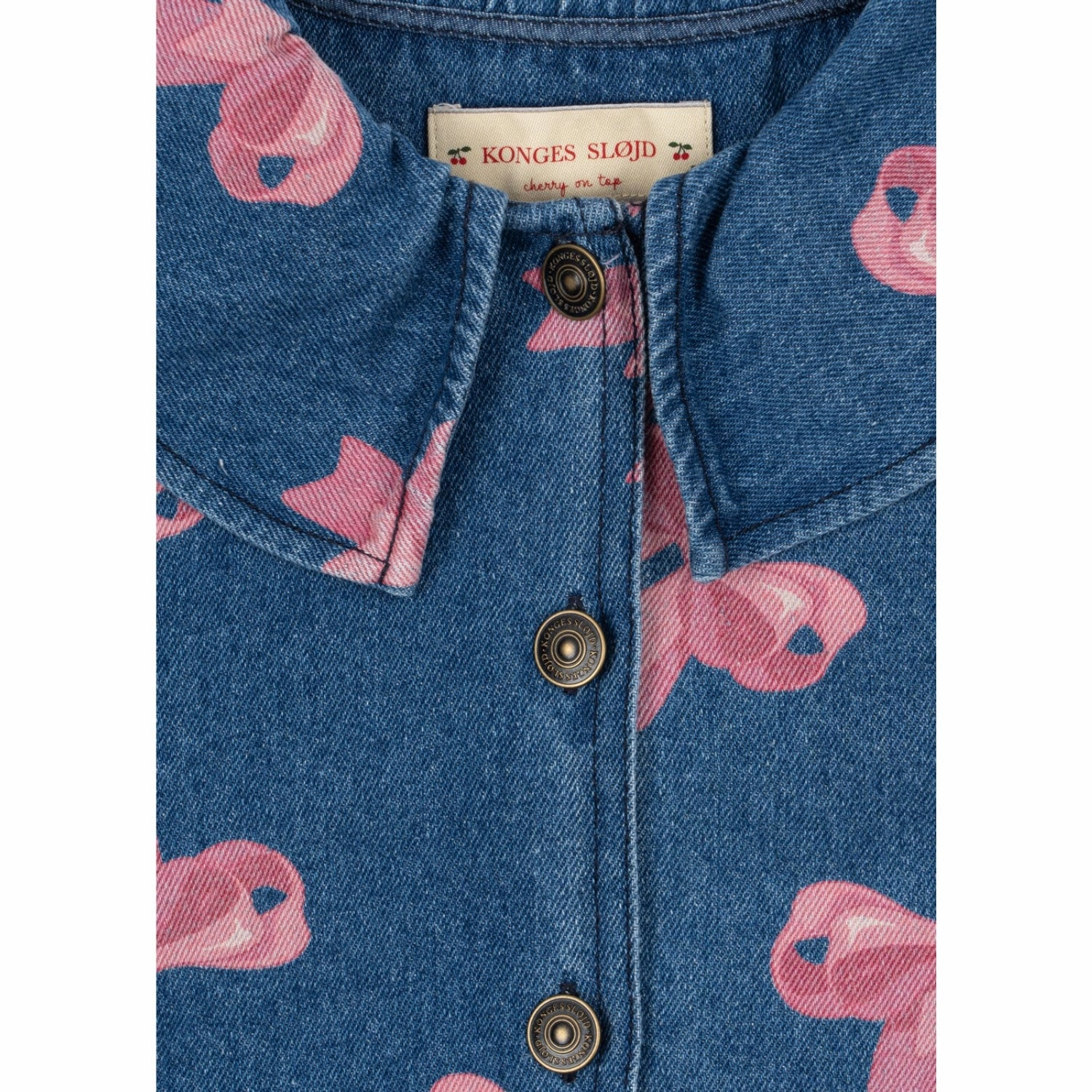 ReversibleStyle Stand Collar Konges Sl?jd Bella Bow (For Denim) Magot Collar Jacket Gots