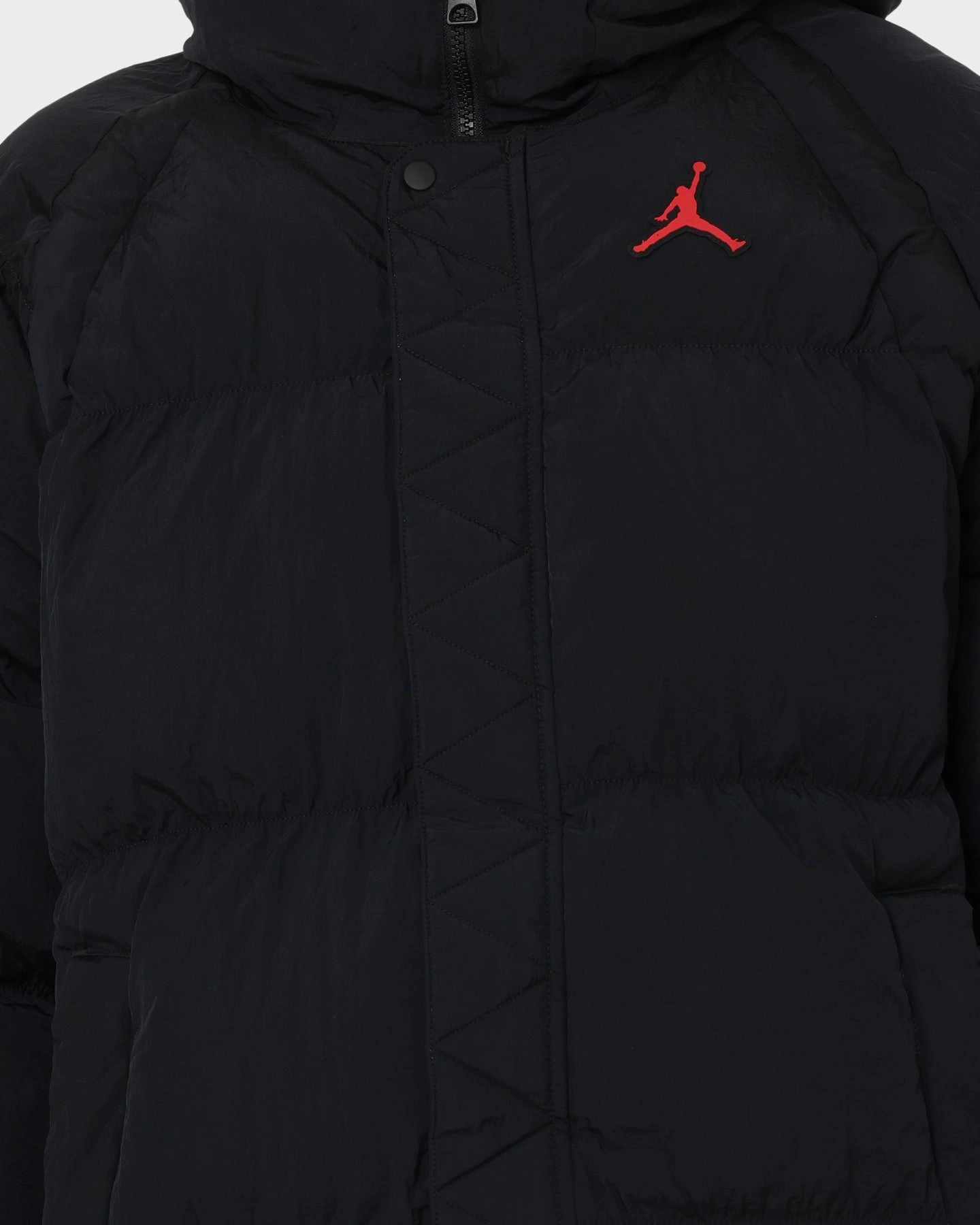 Active Edge Jordan Essential Puffer Jacket Black/Fire Red