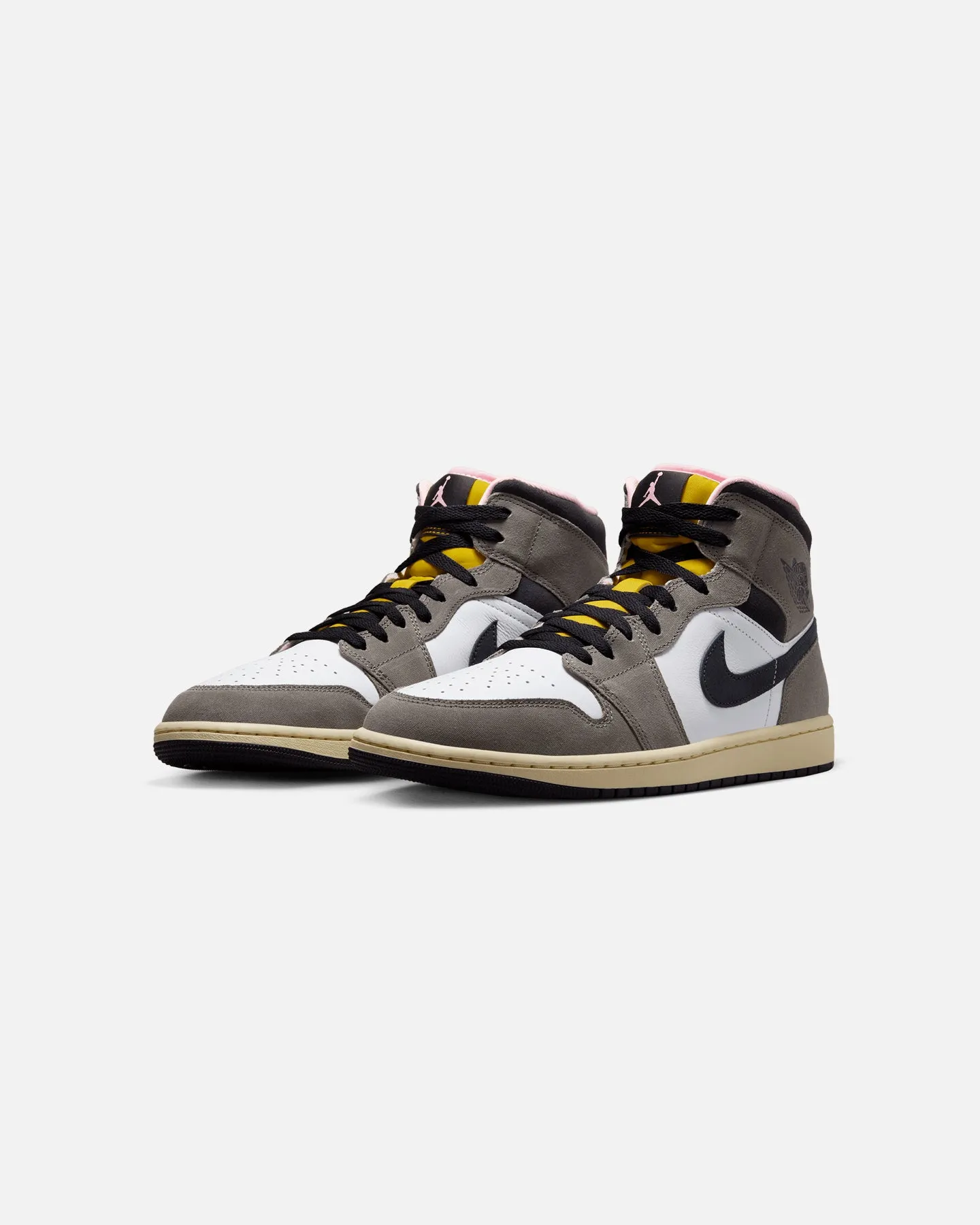 Luxurious Feel Jordan Air Jordan 1 Mid SE "Cave Stone" White/Grey