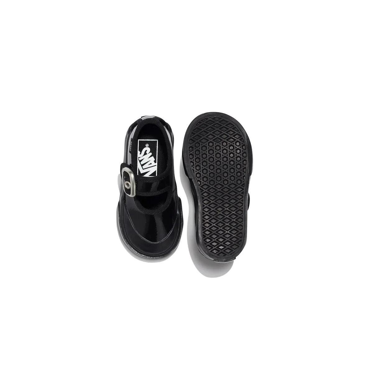 Toddlers Mary Jane 'Gothic Shine Black' Snow Fall Functional Flats