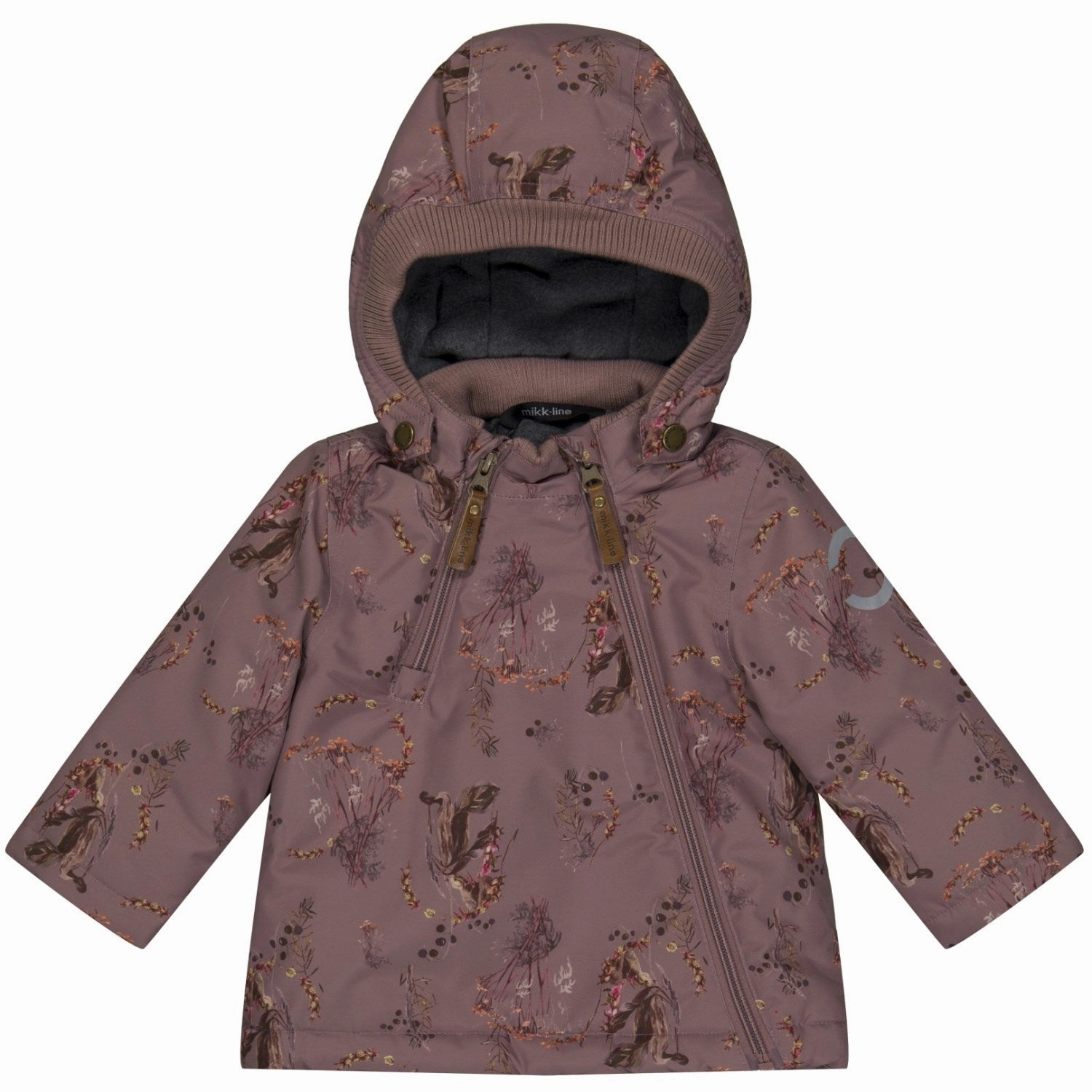 Moisture Managing Layer Casual Fit Layer Mikk-Line Twilight Mauve Polyester Jacket AOP