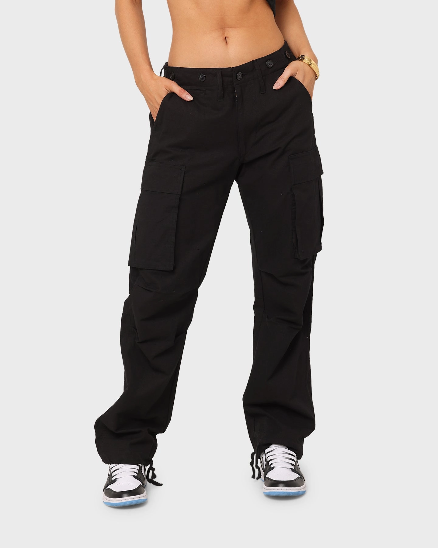 XXIII Torrent Cargo Pant Black Chic Comfort Sporty Touch