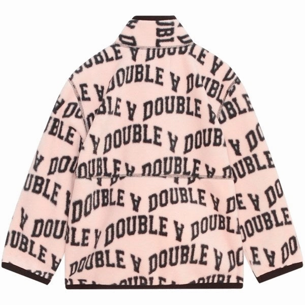 Durable AbrasionResistant Panels Soft Shell Material Wood Wood Pale Pink Ivy Aop Don Ivy Zip Fleece