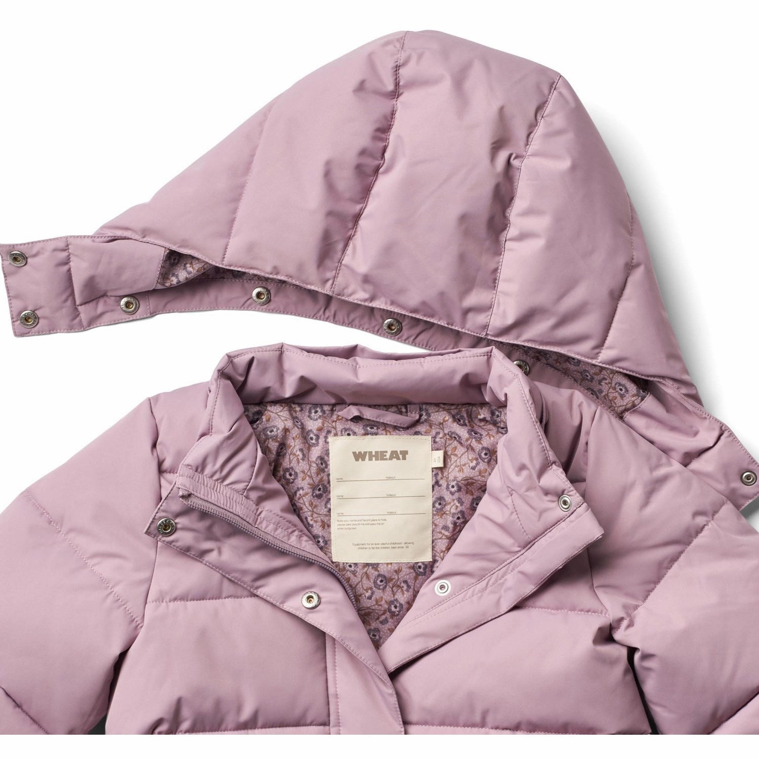 Wheat Soft Lilac Puffer Coat Yrsa Packable Style