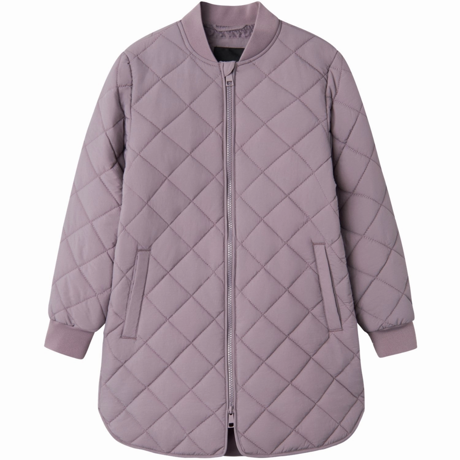 Cozy Texture Flat Lock Stitching Name It Gray Ridge Marlin Quilt Jacket Long Tb