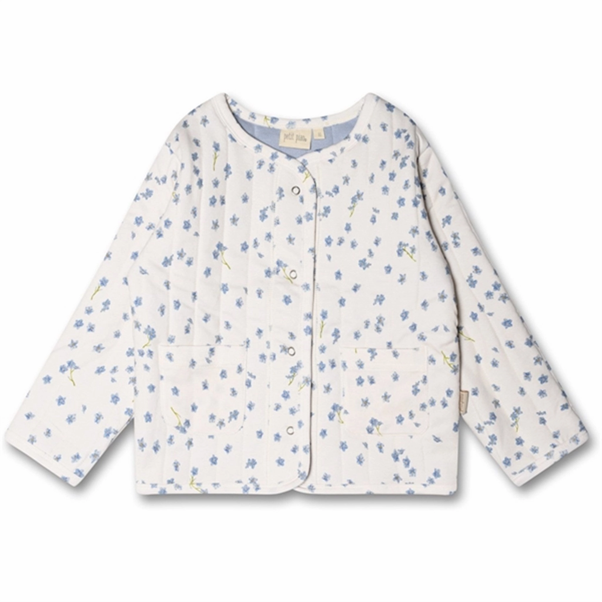 Petit Piao? Forget Me Not Quilted Jacket Printed Ripstop Technology Sleek Layer Fit