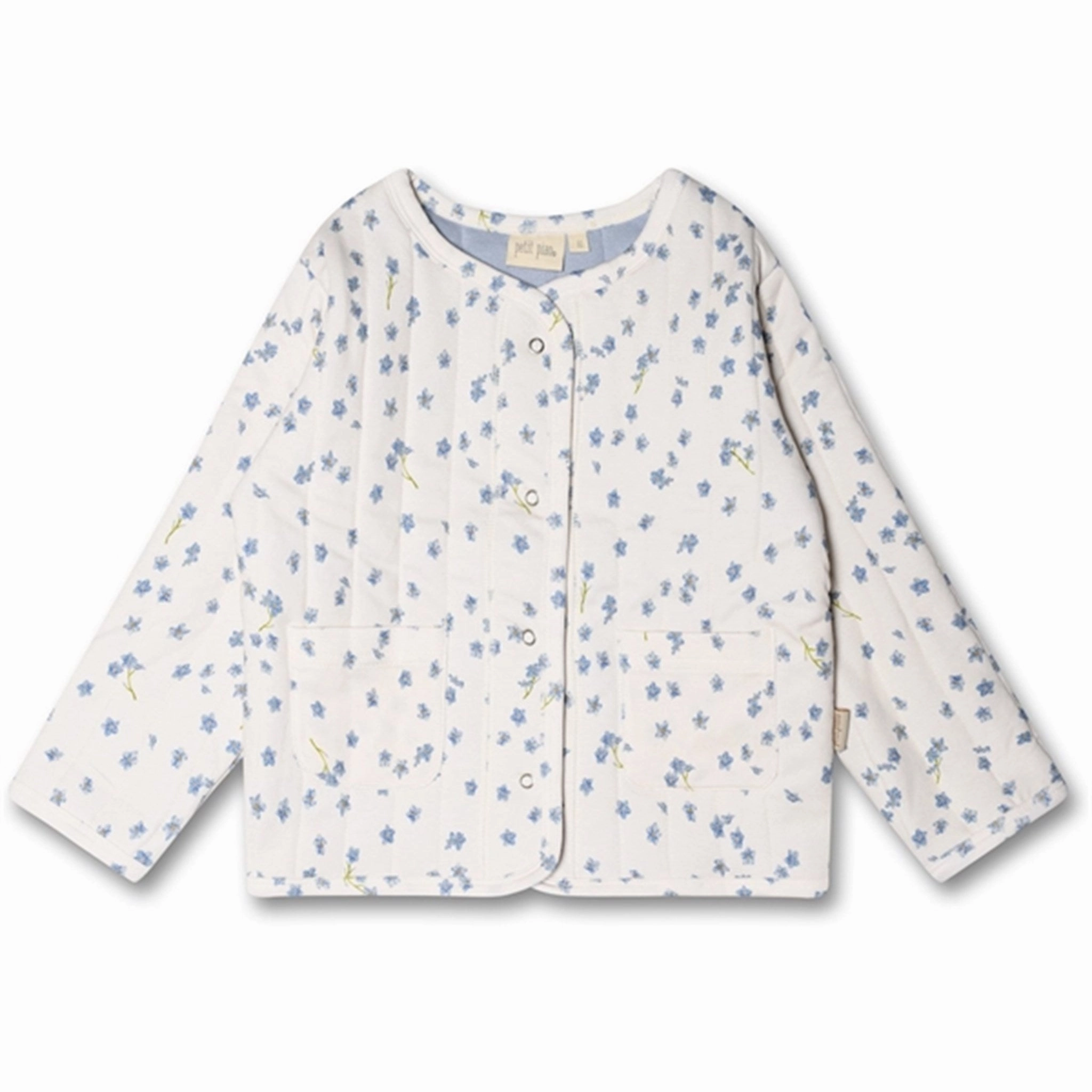 Petit Piao? Forget Me Not Quilted Jacket Printed Mesh Venting Fashion Forward Layer