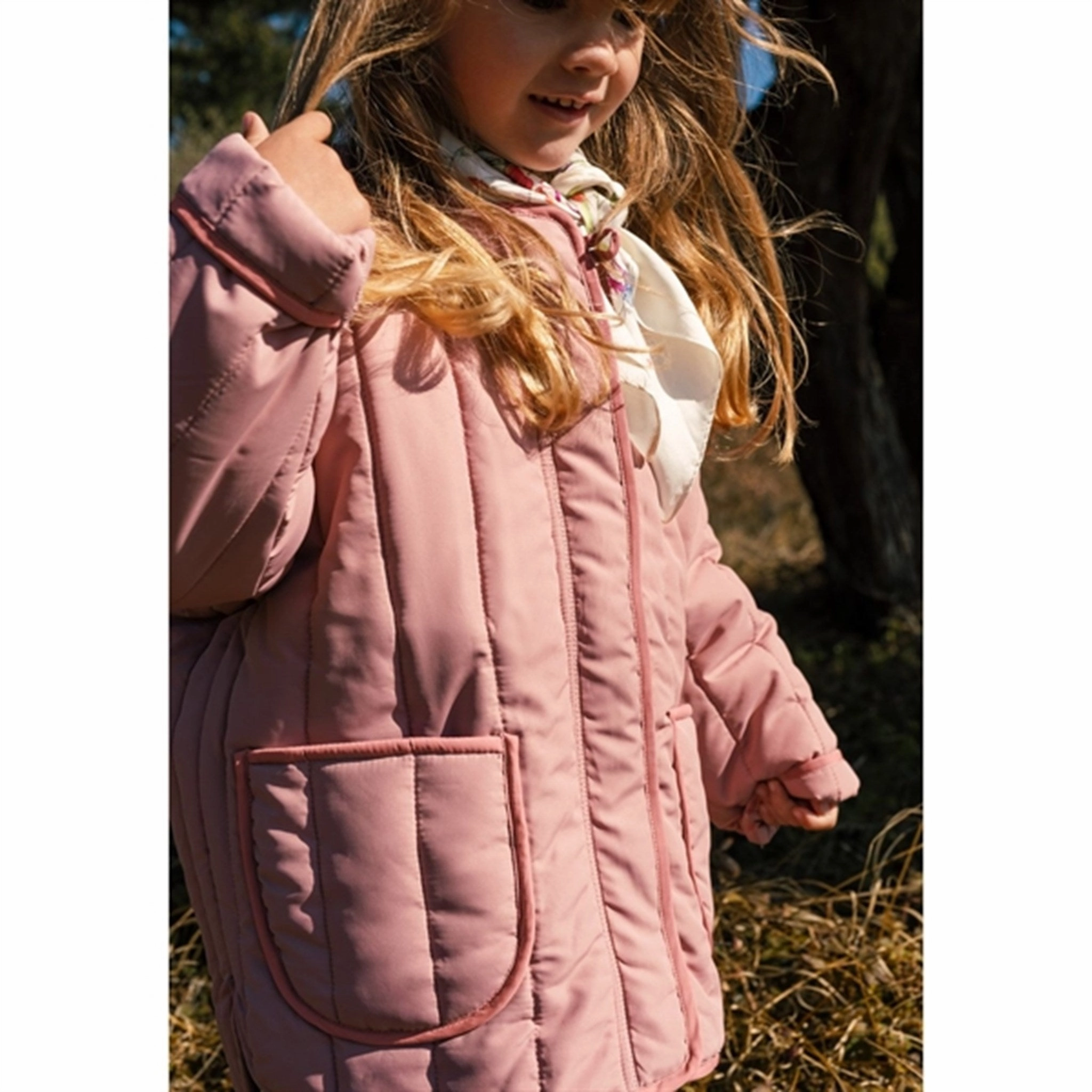 All Year Use Waterproof Stitch Details MarMar Rose Parfait Ovalino Quilt Thermo Jacket