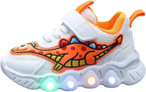 Sneakers for Girls Boys Dinosaur Sports Shoes Girls Mesh Breathable Shoes Small and Medium Sized Children Light Shoes