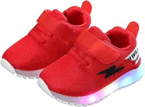 Sneakers for Girls Fashion Casual Luminous Shoes for Kids Running Walking Soft Bottom Breathable Non Slip Sports Shoes