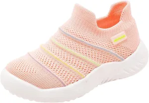 Sneakers for Girls Lightweight Athletic Running Shoes Elastic Breathable Knit School Sports Shoes Slip On Sock Sneakers