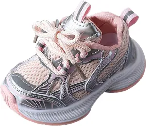 Sneakers for Girls Lightweight Breathable Causal Shoes Lace Up Comfortable Walking Shoes Fashion Thick Sole Sports Shoes