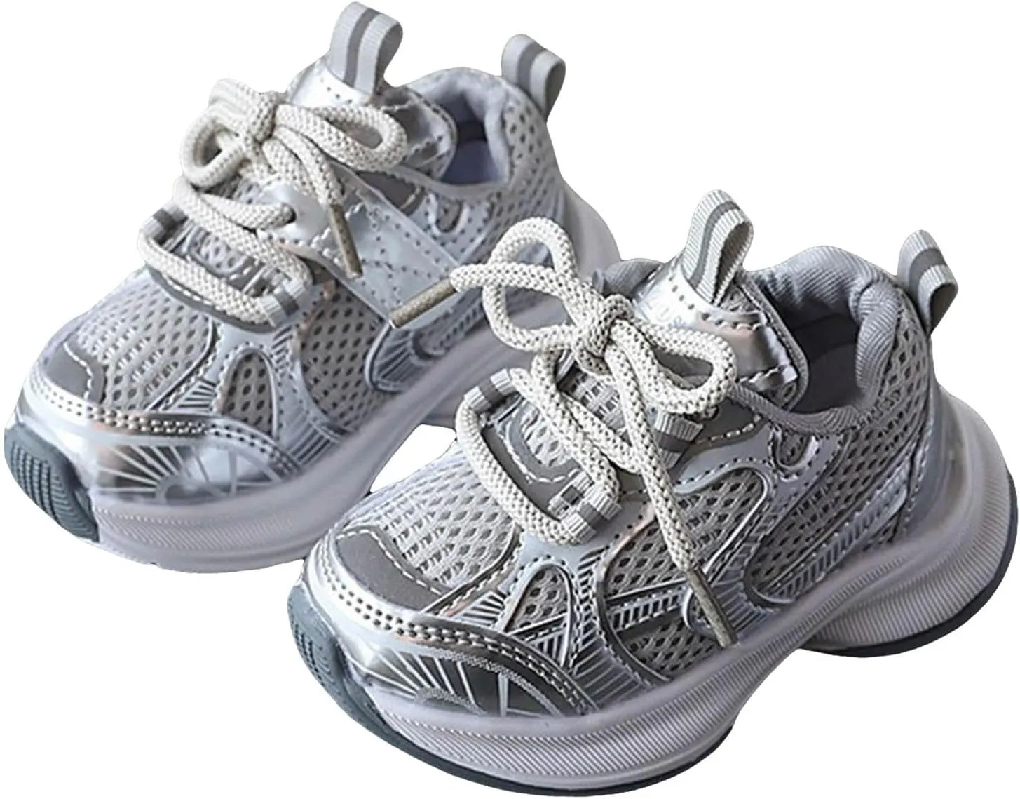 Sneakers for Girls Lightweight Breathable Causal Shoes Lace Up Comfortable Walking Shoes Fashion Thick Sole Sports Shoes
