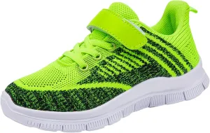 Sneakers for Girls Sports Shoes Thick Bottom Lightweight Non Slip Lace Up Hook and Loop Breathable Comfortable Running Shoes