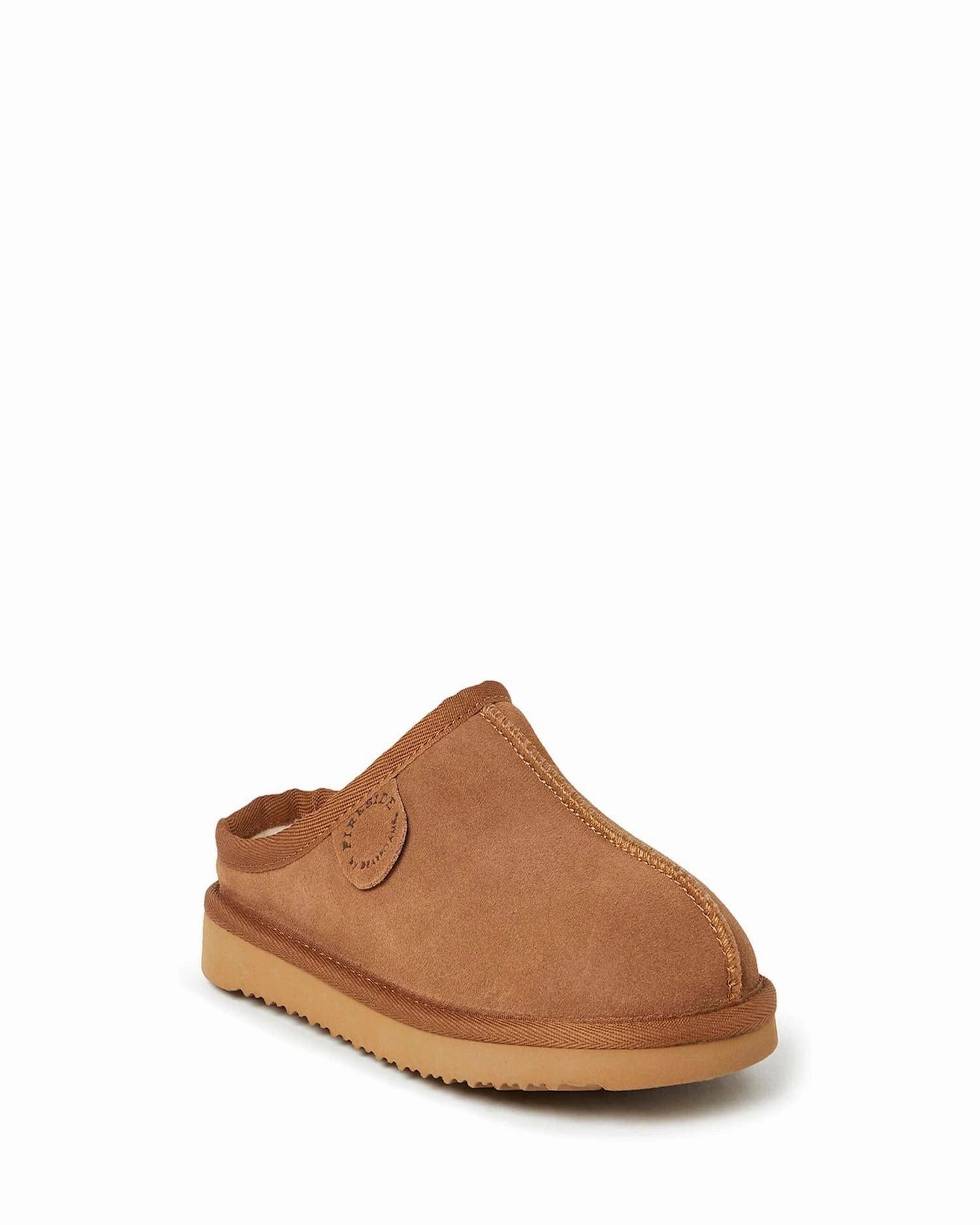 Sneaker Upgrade Fireside by Dearfoams Kids Dempsey Genuine Shearling Clog Slipper