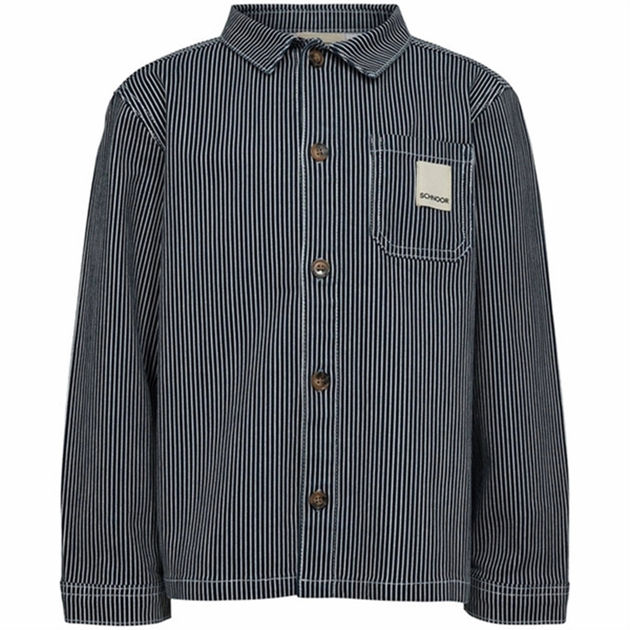 Sofie Schnoor Blue Striped Jacket Lightweight Windbreaker Tech