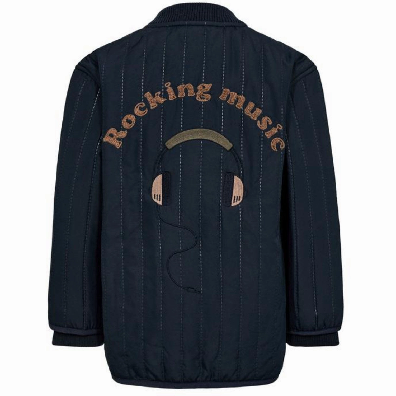 Sofie Schnoor Dark Blue Thermo Jacket Quick Dry Fabric Sleek Utility