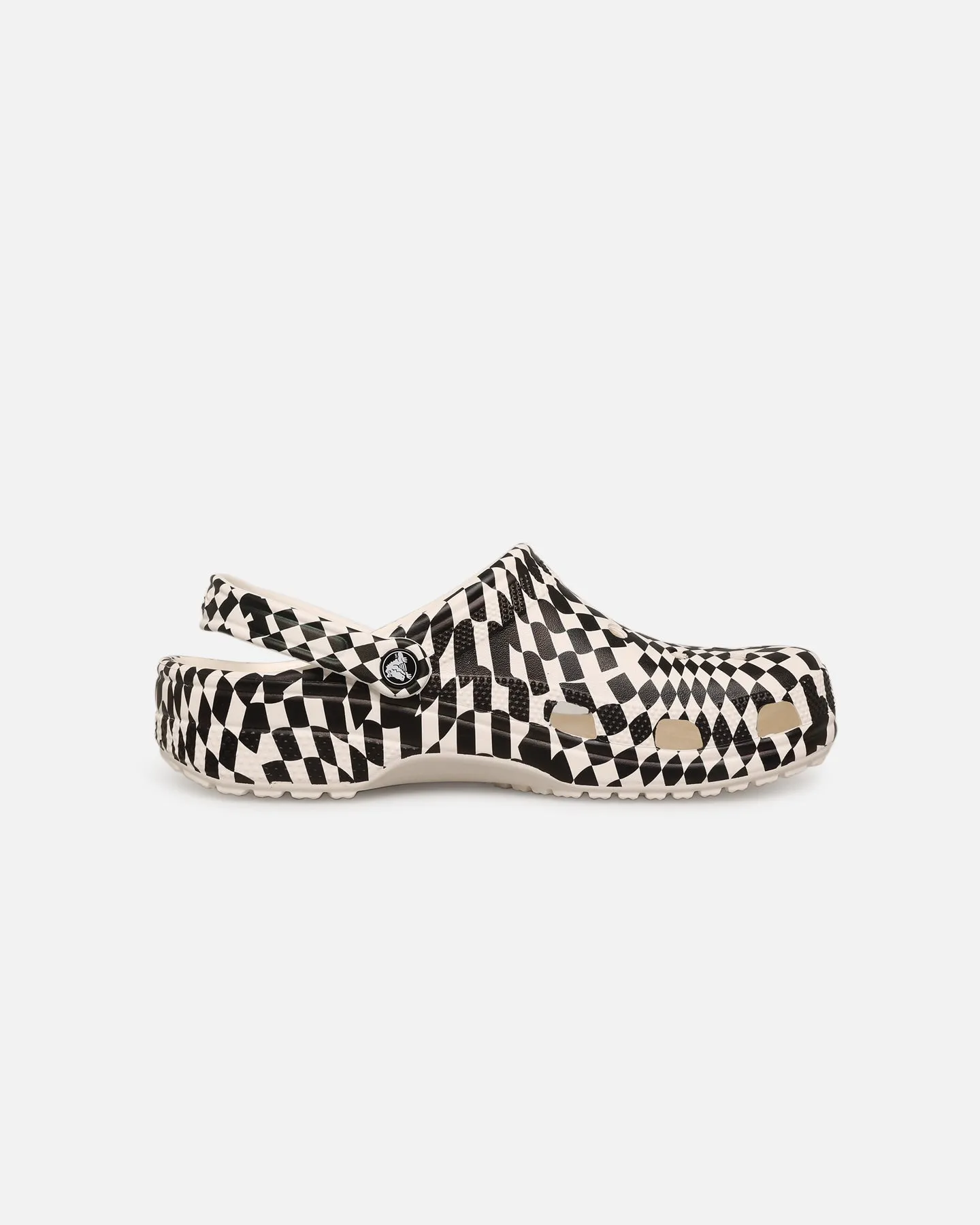 Minimal Fit Crocs Class Warped Check Classic Clog White/Black