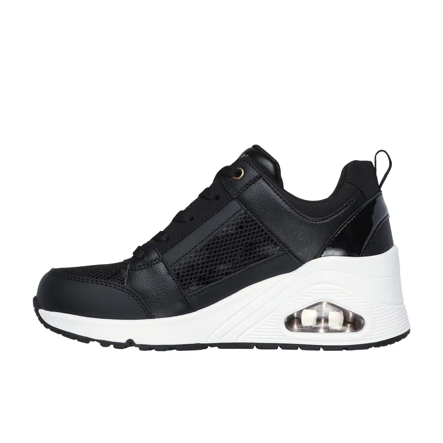 Skechers sneakers da donna Uno Wedge Everything Nice 177526/BLK nero Durable Rubber Traction
