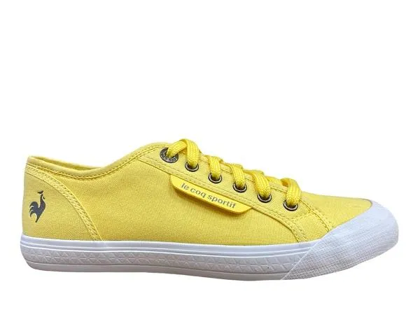 Le Coq Sportif scarpa sneakers in tela da adulti Deauville Plus 1411204 giallo cushioning - shoes