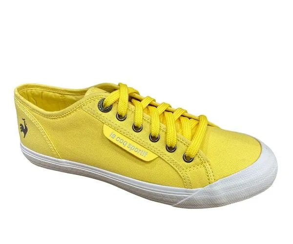 unisex running option Le Coq Sportif scarpa sneakers in tela da adulti Deauville Plus 1411204 giallo