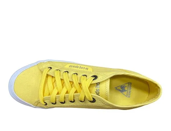 Integrated Le Coq Sportif scarpa sneakers in tela da adulti Deauville Plus 1411204 giallo